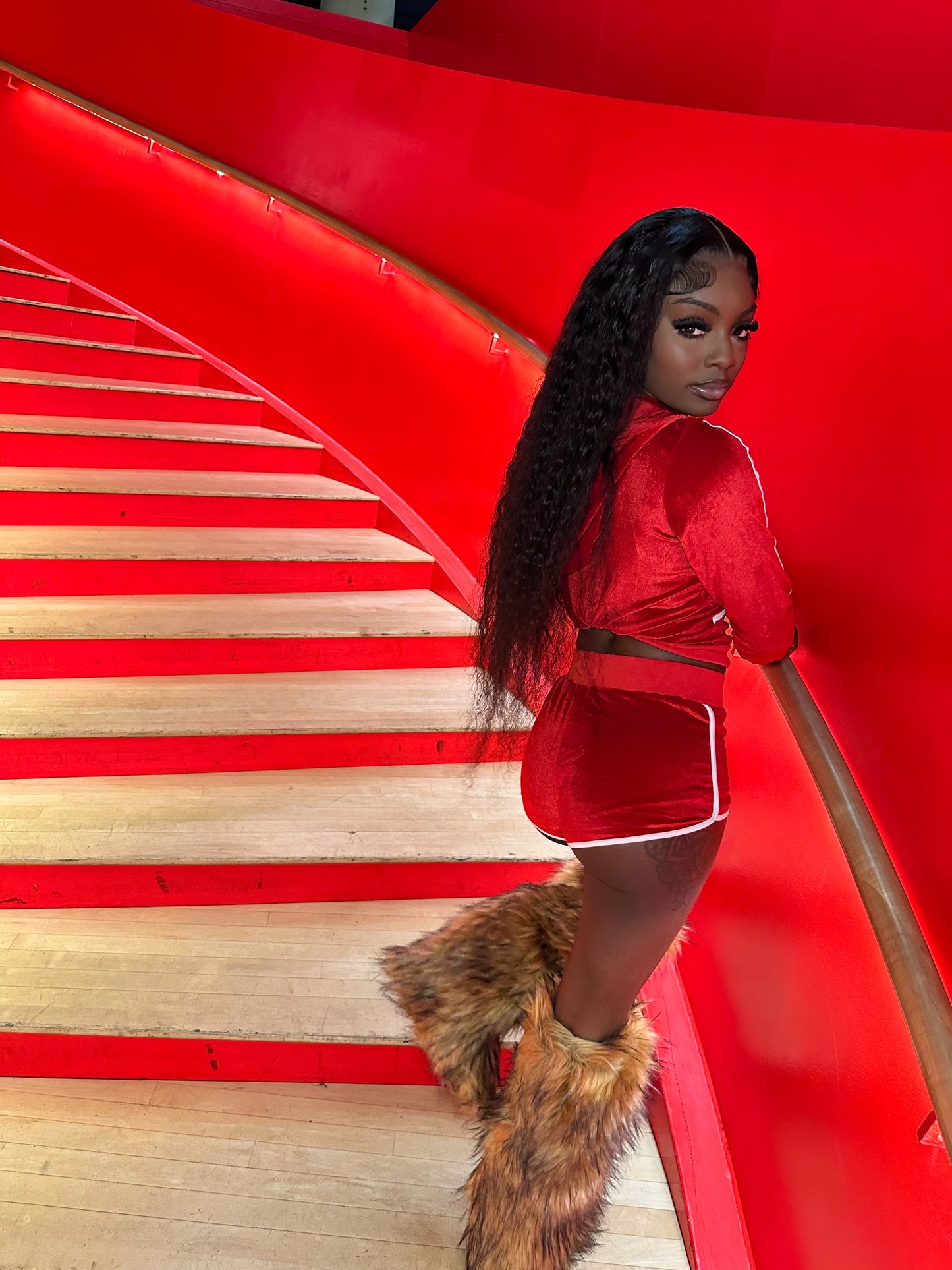 Sexy And Red 2 Piece Set