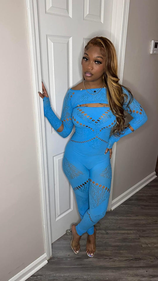 Sky Blue Hollow Set
